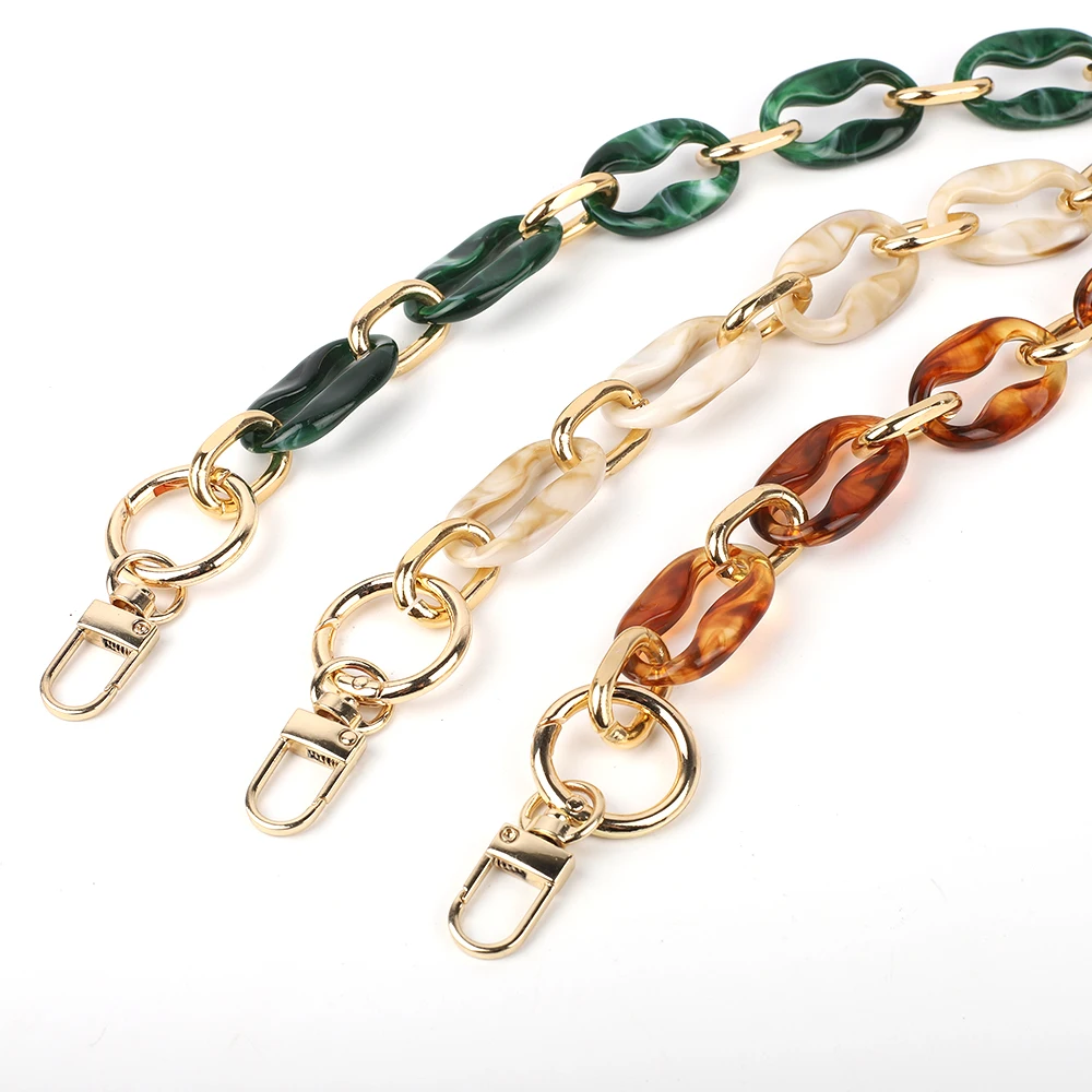 New 40/60cm Acrylic Handbag Chains Shoulder Bag Strap DIY purse Chain Resin Chains Handles Belt Parts Bag Accessories