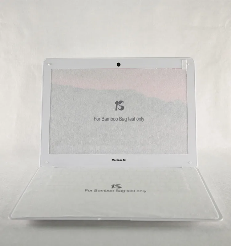 Custom high quality automatic plant fiber seamless pressed non-woven bag reusable dust bag for laptop screen protection dust bag