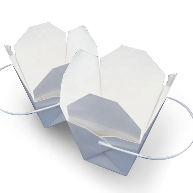 Factory price paper kraft box  lunch box disposable paper take out fast food packaging boxes with handle