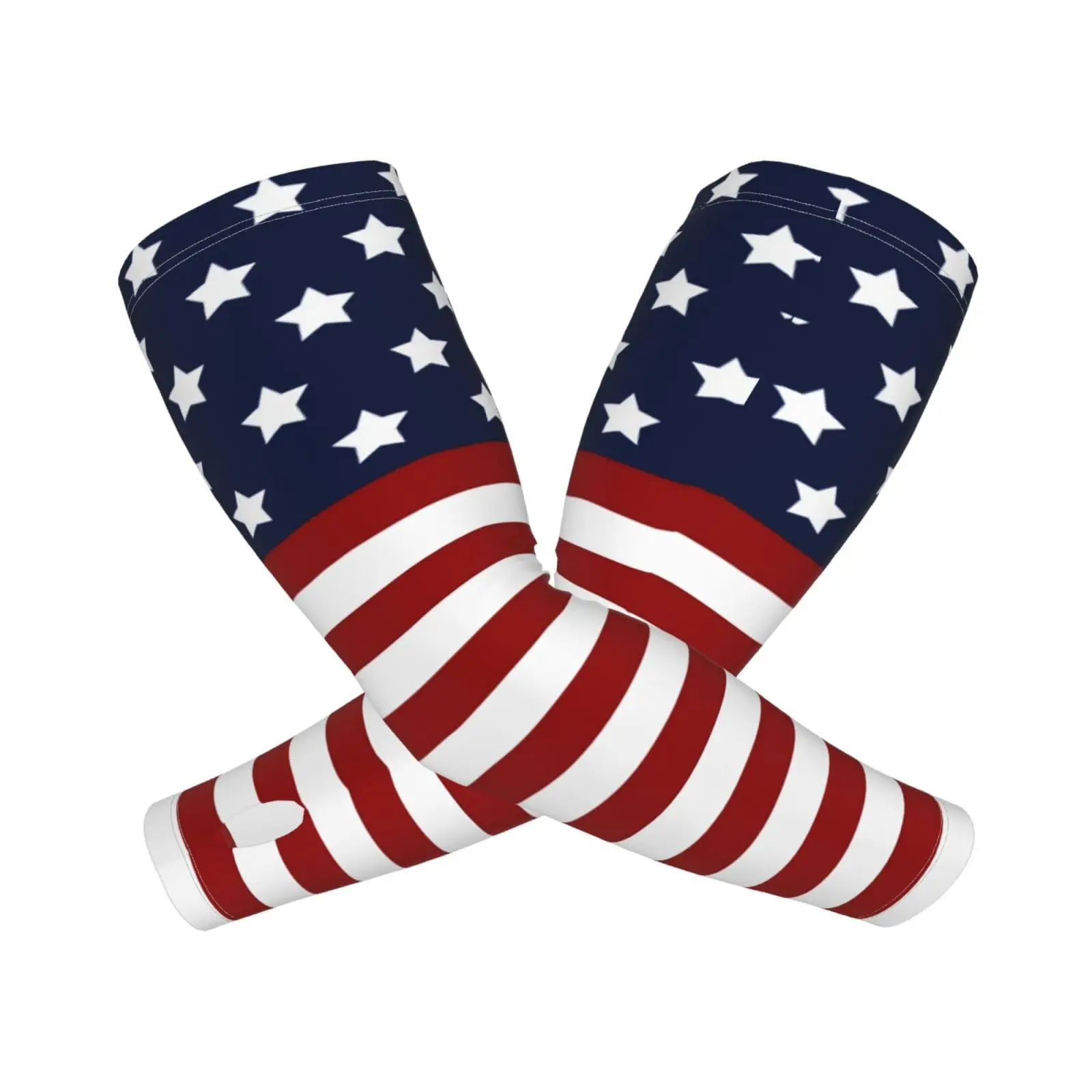 FQC Usa Flag Arm Sleeves Breathable Arm Sleeves Ice Silk UV Sublimation for Youth
