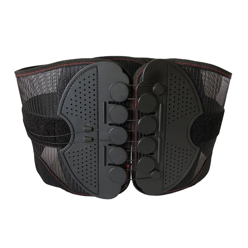 Medical Breathable Lumbar Support Belt Elastic Adjustable Waist Brace With Pulley System