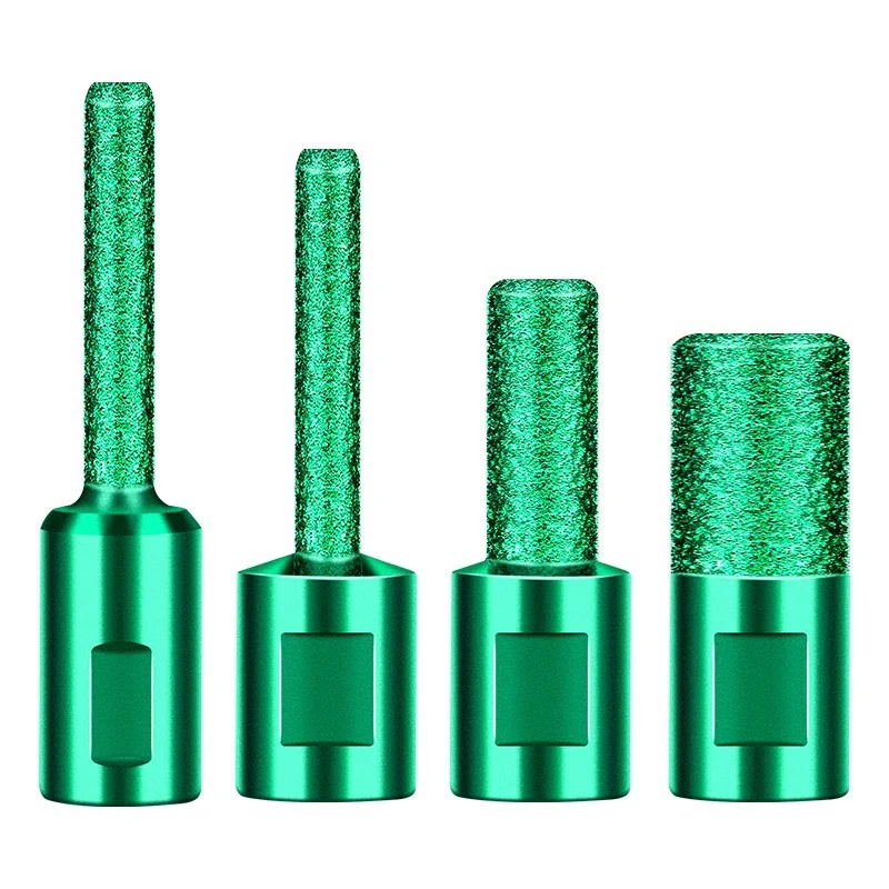 Hot sale M10 Thread Vaccum Brazed Diamond Finger Bit Milling Cutter For Ceramic Tile Granite Marble Milling Cutting 5/10/15mm