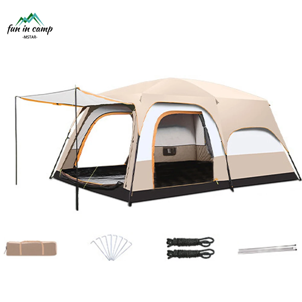 Luxury Large Family Tente De Camp Tents Camping Outdoor Waterproof 6 8 10 12 Persons Glamping Camping Tent