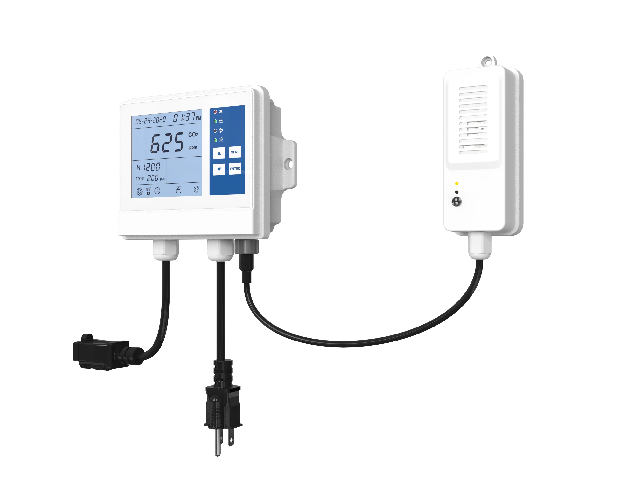 CO2 Controller Temperature Humidity Controller for Greenhouse Agricultural  Livestock Industries Ventilation and HVAC Equipment
