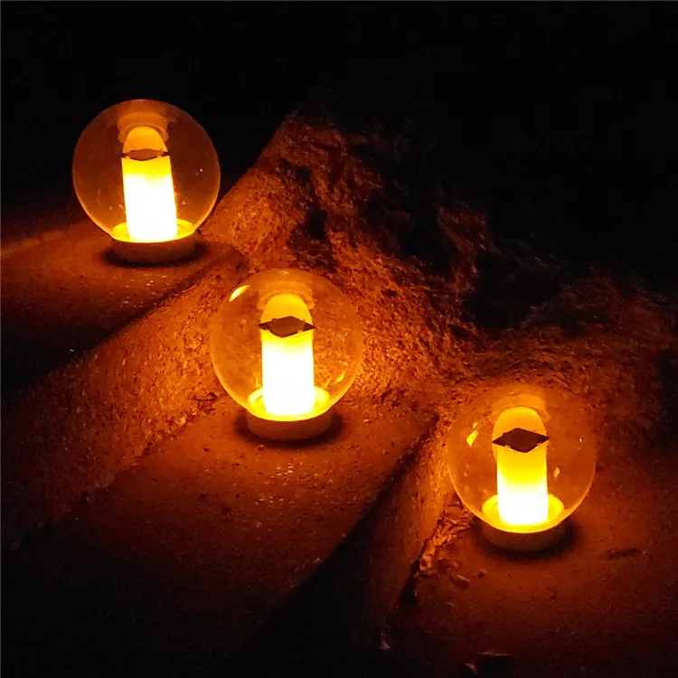 Flickering Solar Flame Lights Outdoor Waterproof LED Solar Garden Lamp Holiday Light For Courtyard Garden Decor