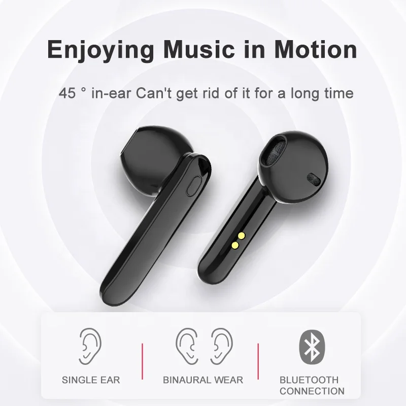 True Stereo Sound V5.0 In-ear TWS беспроводные наушники-вкладыши BT наушники Водонепроницаемая зарядная коробка