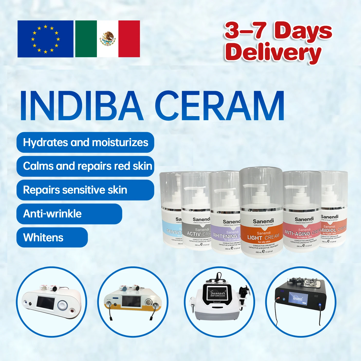 448KHZ INDIBA Special cream Tecar Cavitation Body Care System RET CET RF Slim for Weight Loss Spain