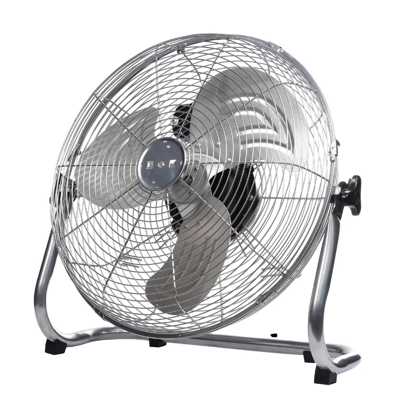 12-Inch Silver Three-Leaf Aluminum Wire Motor for Household Electric Floor Installation for Hotels and Garages