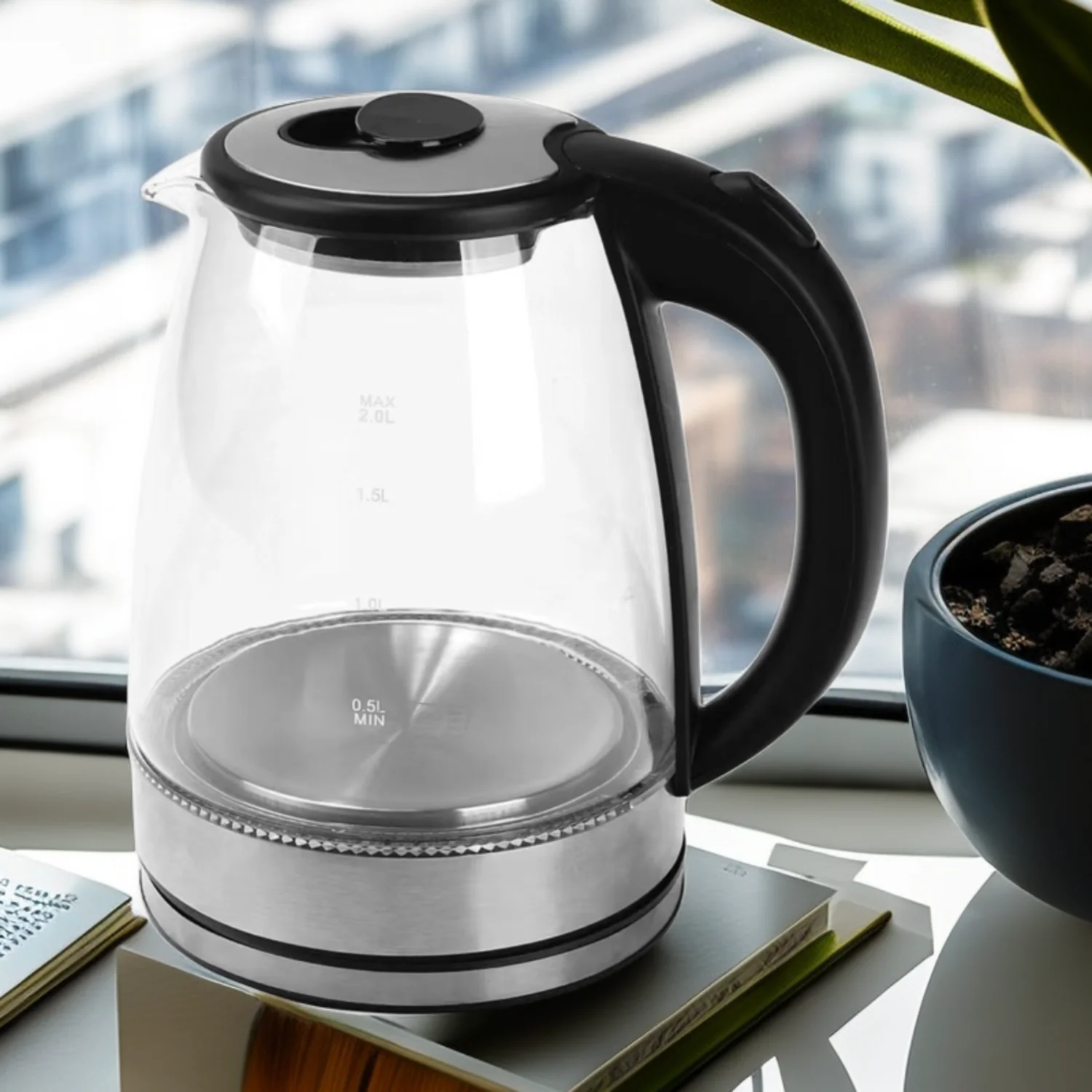 New trend Hot Sale Electric Kettle Glass Kettle great Sales High Quality 1.8L OEM Box Power Packing Plug Tea Maker Water Boiler