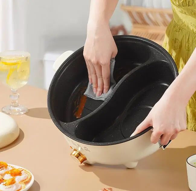 High Quality Electric Mandarin Duck Pot  Electric Cooker Dormitory ElectricCooking PotMulti Functional Pot Non Stick Integrated