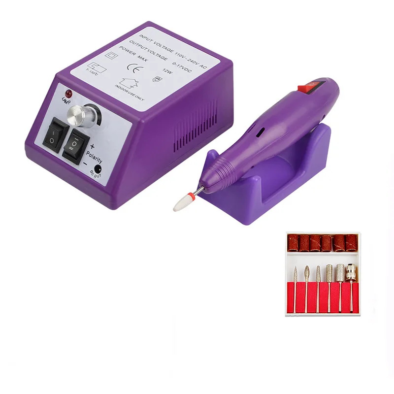 Nail Drill machine Adjustable Speed 5 colors Manicure Pedicure Machine Portable  Gel File Machine Tools For Manicure Nails