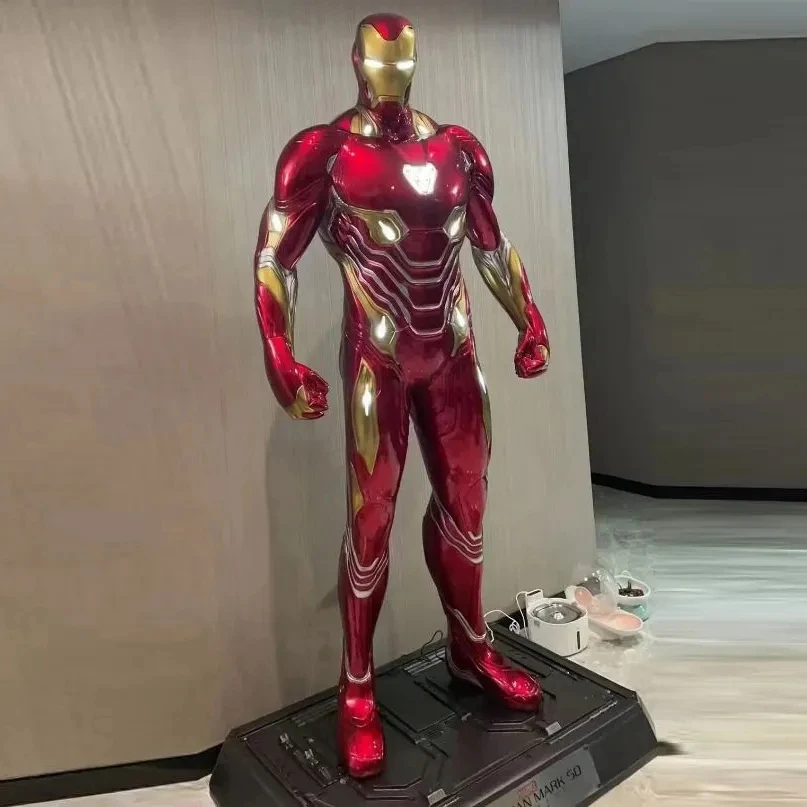 Изготовленная на заказ Высококачественная фигурка Marvel Железный Человек статуя Супергерой из стекловолокна человек скульптура MK50