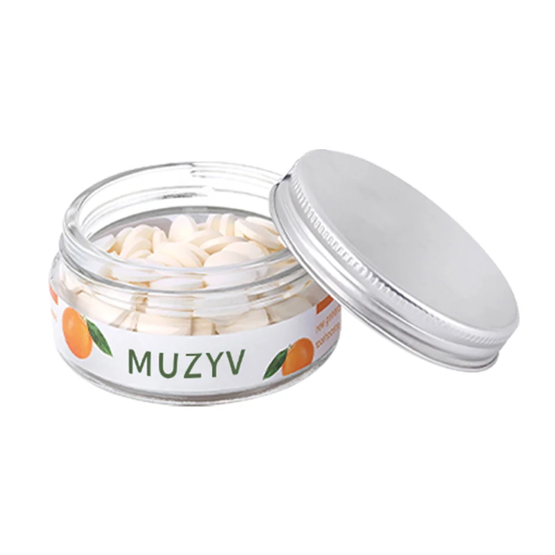 vegan charcoal powder fluoride free toothpaste tablet private label stain removal coconut oil Solid Toothpaste