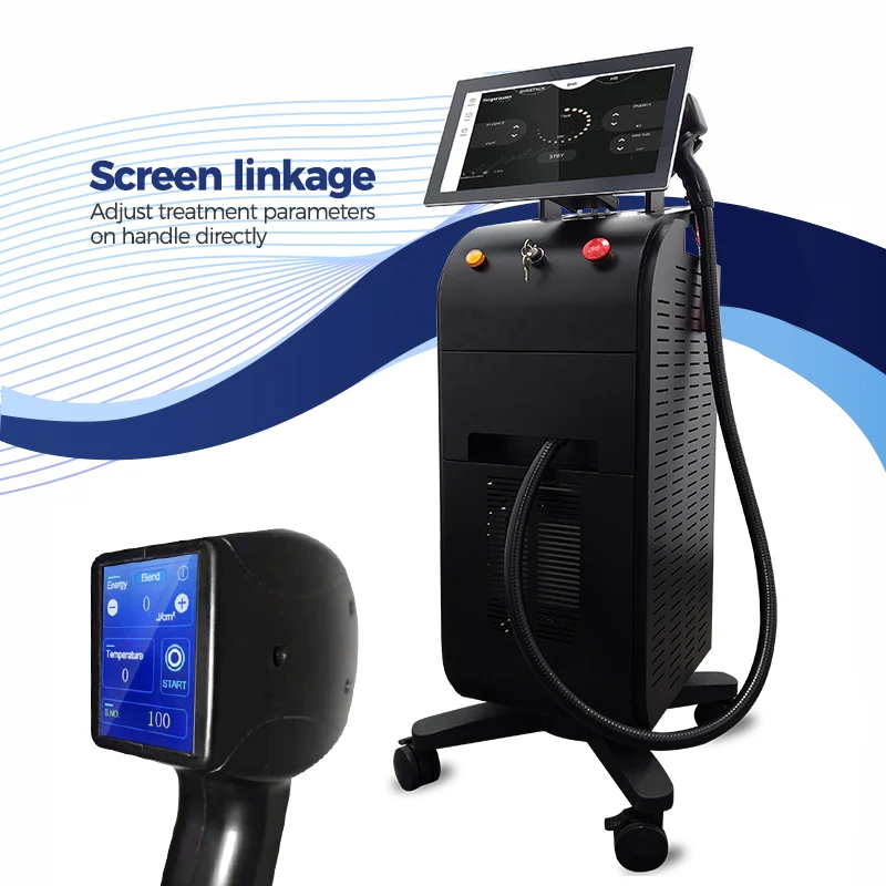 Newest Medical ICE permanent epilation 755 808 1064NM 1200W professional 4D painless laser ice titanium laser diode system