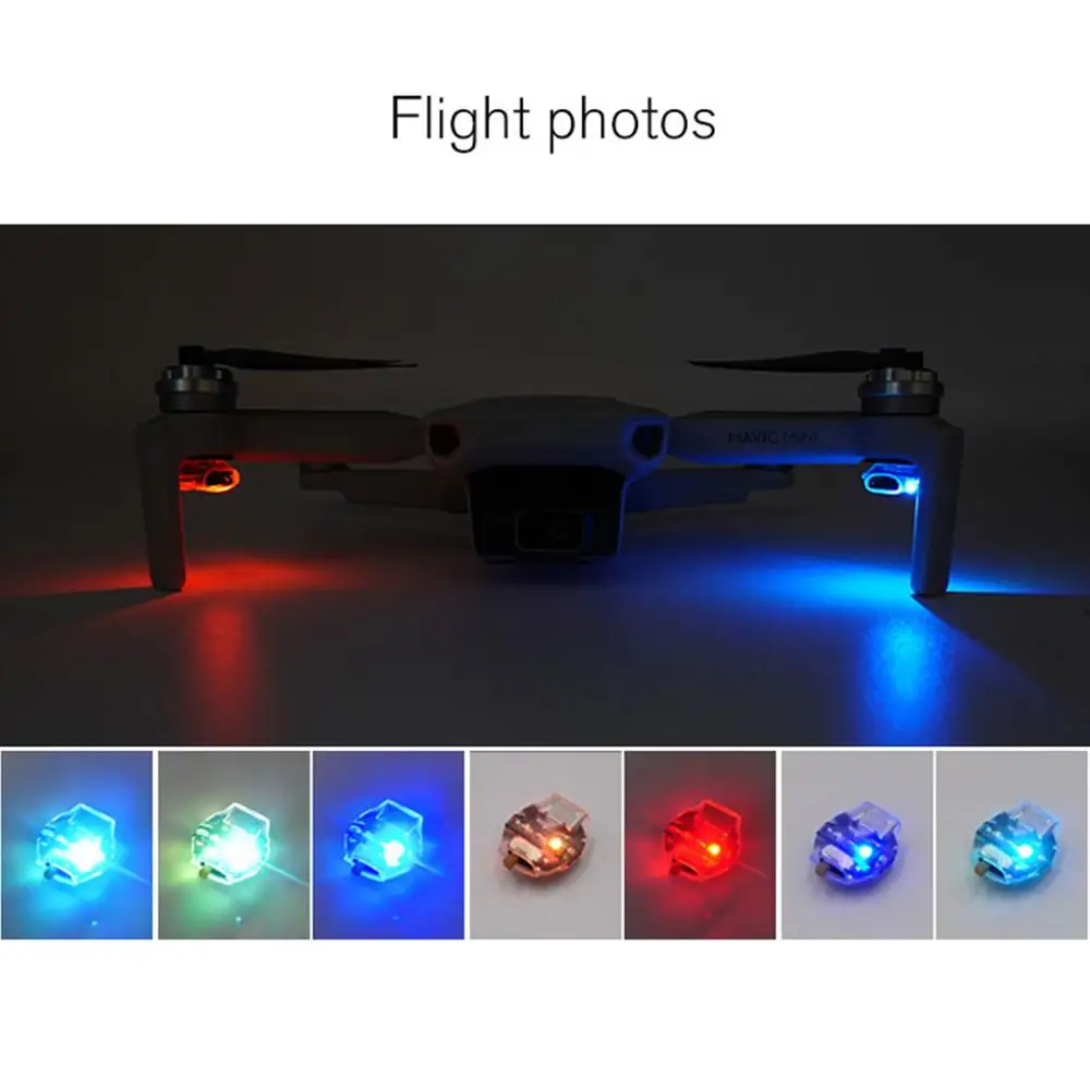 STARTRC Mavic Мини светодиодный ночной Светильник Комплект летающих сигнальных огней семь цветов самодельные медиаторы для DJI Drone расширенные аксессуары