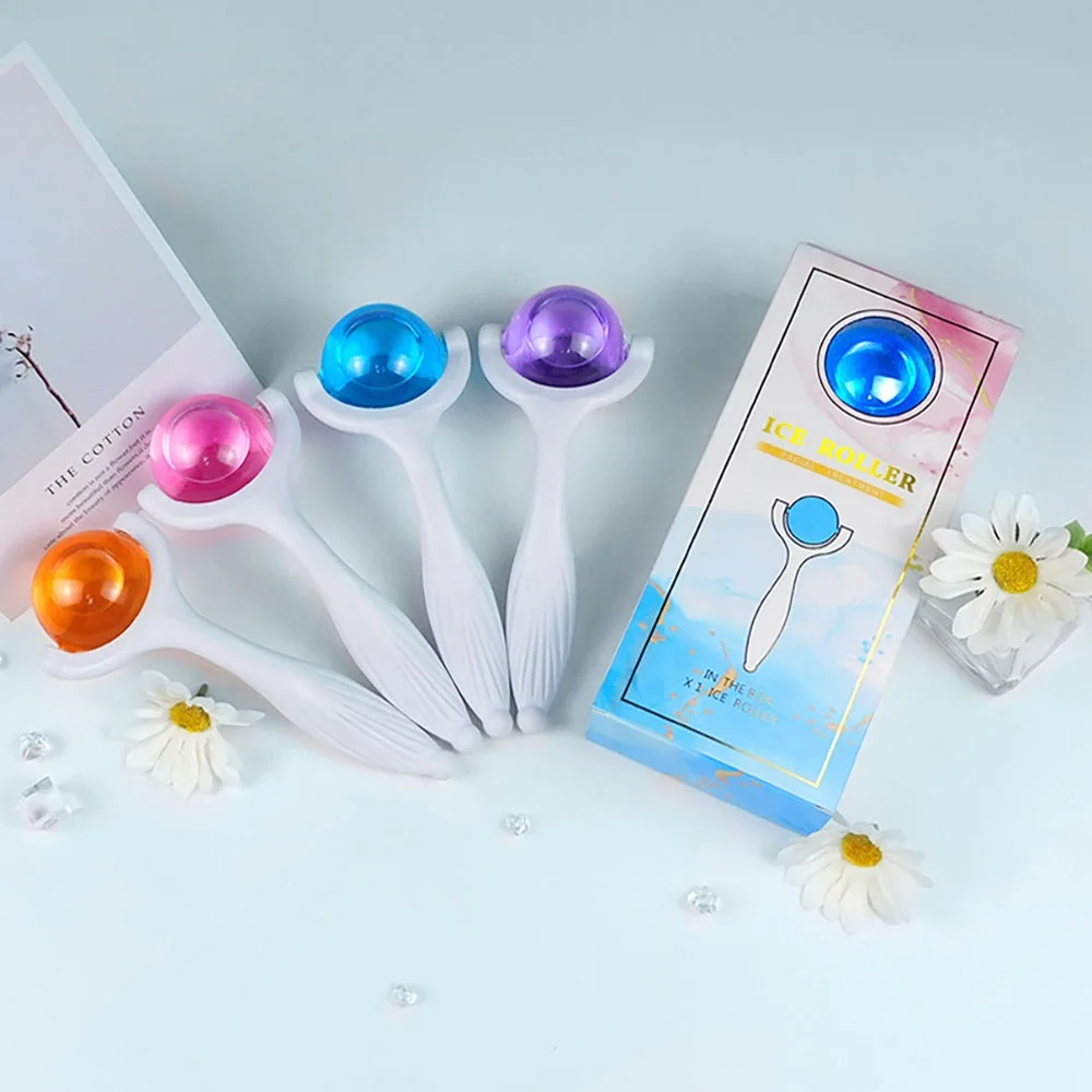 2024 New Products Face Cool Roller Ball Skin Care Ice Roller For Face Massager Gift Box Ice Face Roller Cold Custom Ice Globes