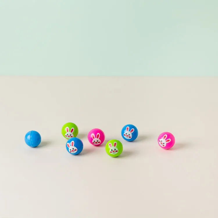 
Hot sale custom printed rabbit pattern children animal bouncy ball rubber bouncy balls 