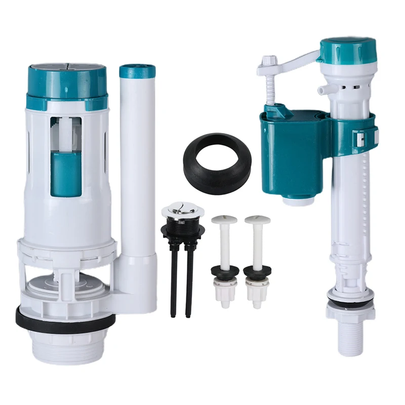 High quality water tank flush valve toilet water filling set toilet flush tank parts hand movement wc flush valve