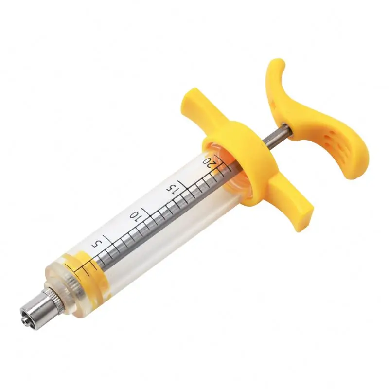 Простой ветеринарный медицинский шприц 20 мл многоразовый