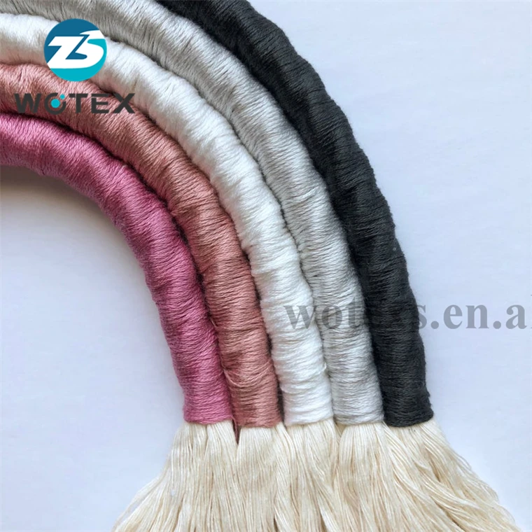 BM037 Factory price Baby boy Nursery art Chunky Fiber Rainbow Wall hanging decor macrame Rope rainbows