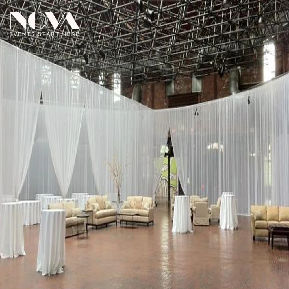 Wedding backdrop curtains stand pipe drapes for tent
