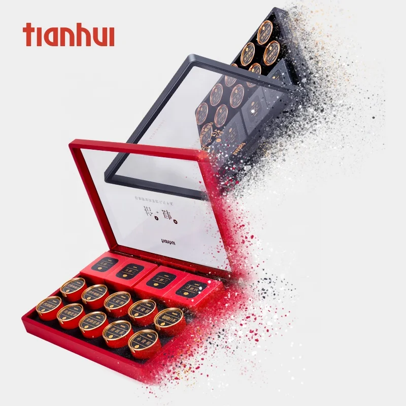 Биоразлагаемая Роскошная акриловая пластиковая подарочная коробка для упаковки шоколадных тортов