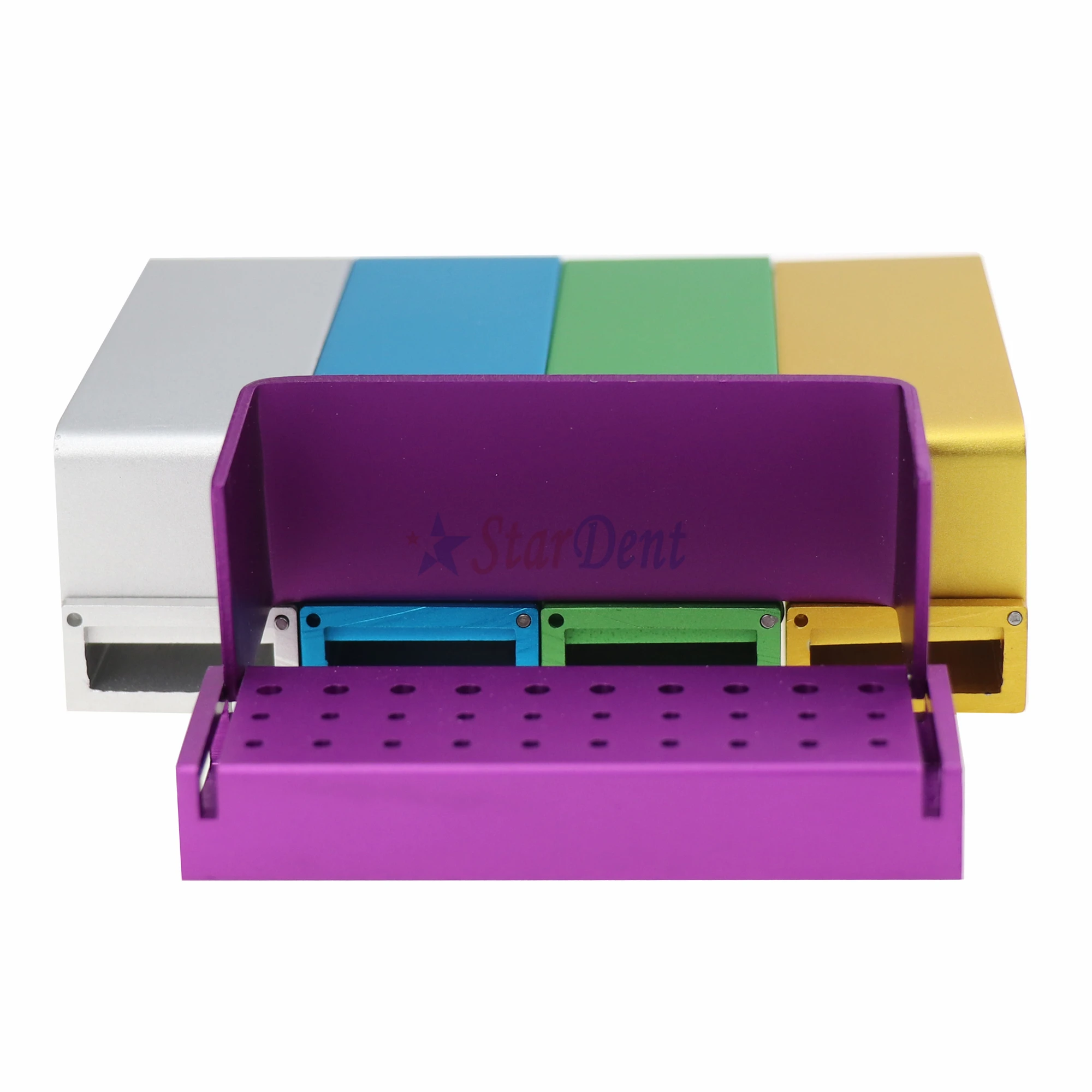 Dental Supply 30 Holes Dental Burs Opening Bur Disinfection Box For HighLow Speed Burs Use Dental Disinfection Block