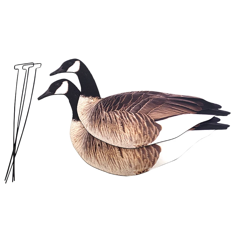 Environmentally Friendly and Recyclable Goose flocked  Decoy Silhouette Multiple Styles for Space-Saving Hunting