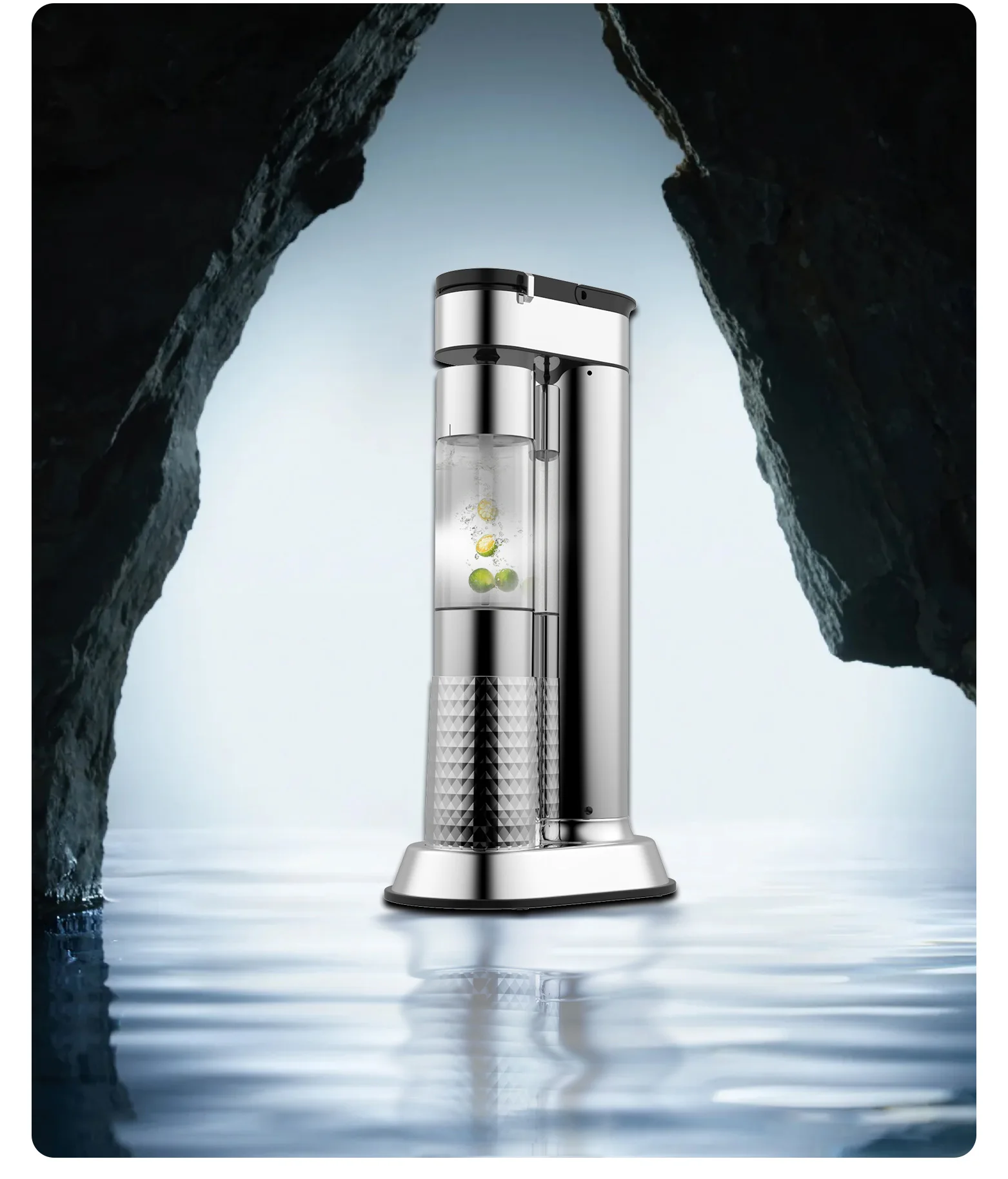 2024High End Stainless Steel Soda Maker Metal Body Sparkling Anything Fashion Carbonated Water Machine Making DIY Beverage Maker