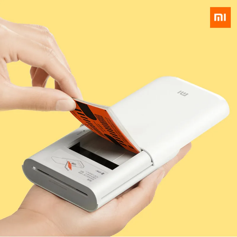 
 Портативный мини-принтер для фотографий Xiaomi Mi, карманный, BT 5,0, управление через приложение, AR-принтер для фотографий, ZINK, липкая подложка, фотобумага, быстрая съемка изображений  
