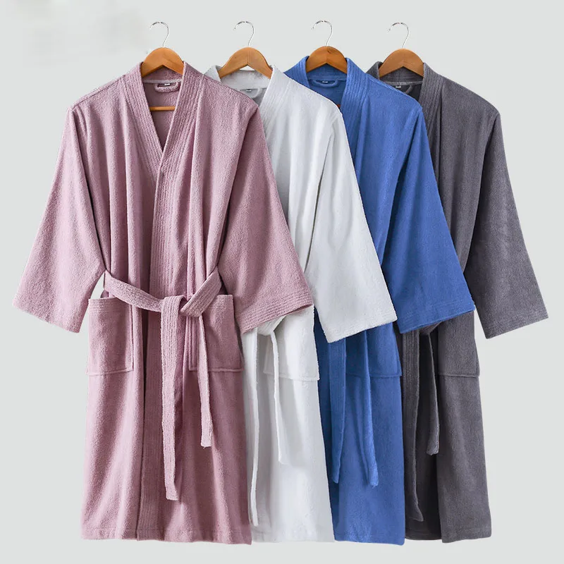 
Wholesale Luxury 100% Cotton Embroidered Hotel Bathrobe 