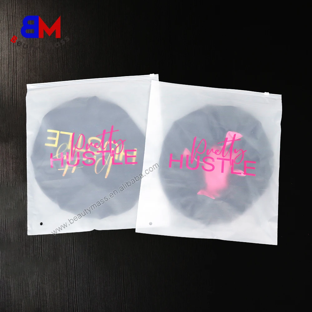 Transparent Plastic Zip Lock Packaging Bags Customized Logo Zipper Recyclable Bag With Slider