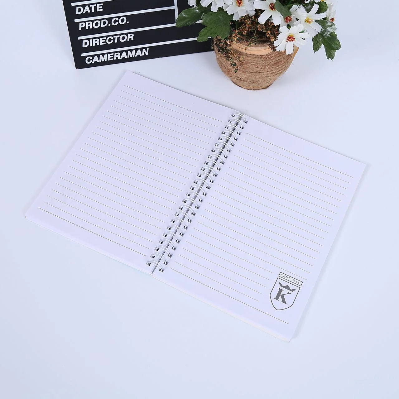 wholesale cheap bulk A5 soft cover recycled kraft cover spiral notebook