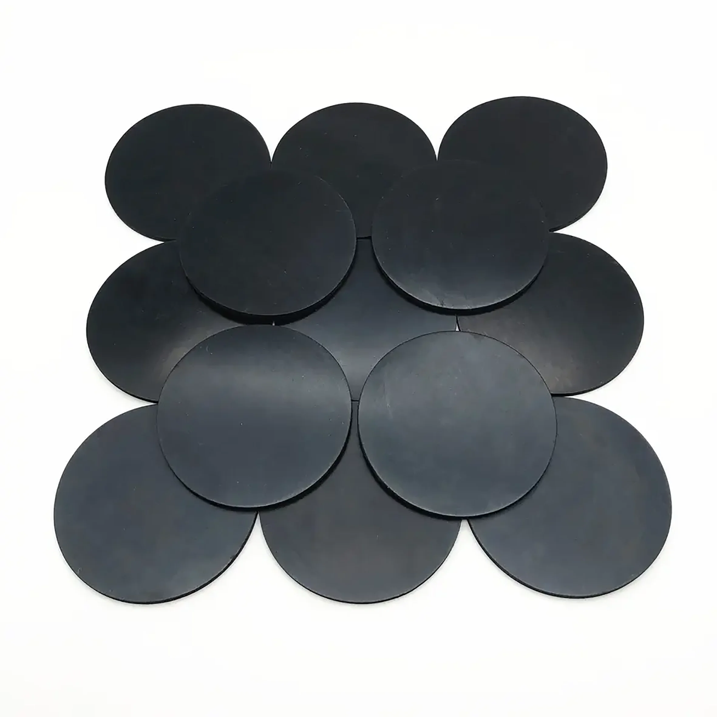 Anti Slip Round Silicone Rubber Pad 3M sticky Shockproof Mat for Computer Machine