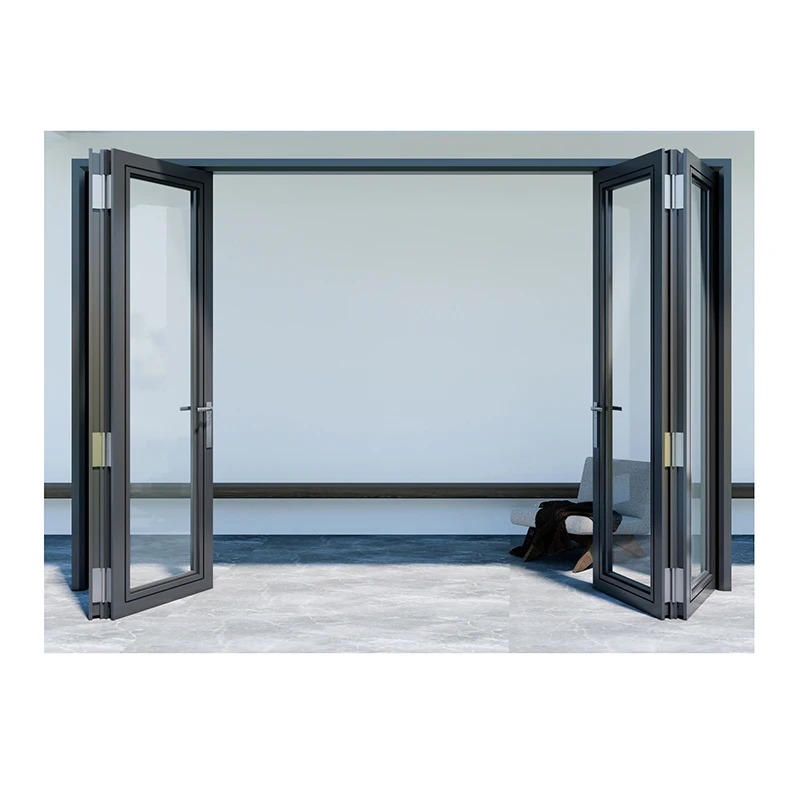 High Repurchase Glass Doors Interior Bi-folding Aluminum Doors Folding Glass Door