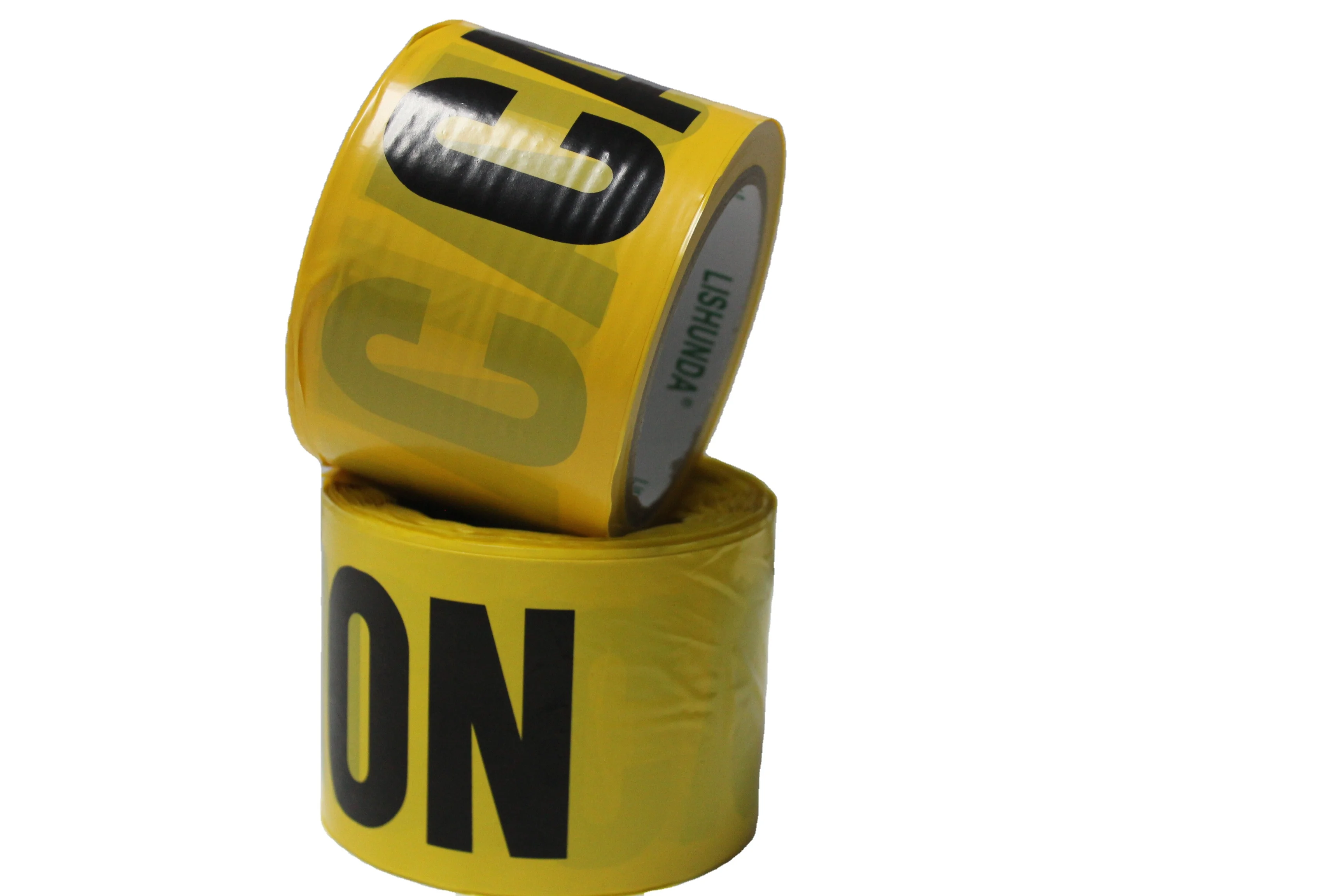 Waterproof Printed Barrier Ribbon Safety Warning Tape PE Material with CAUTION Printed for High Visibility