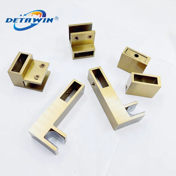 Stainless Steel Shower Room Square Tube Clamp Glass Corner Connector For Shower Enclosure