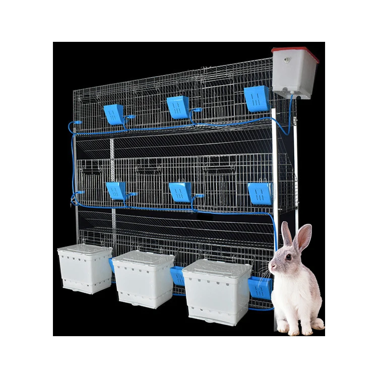 Indoor Rabbit  Farming Cage  Commercial Breeding Farm