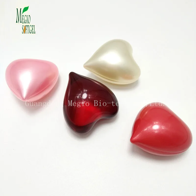 Масляные бусины для ванны в форме сердца