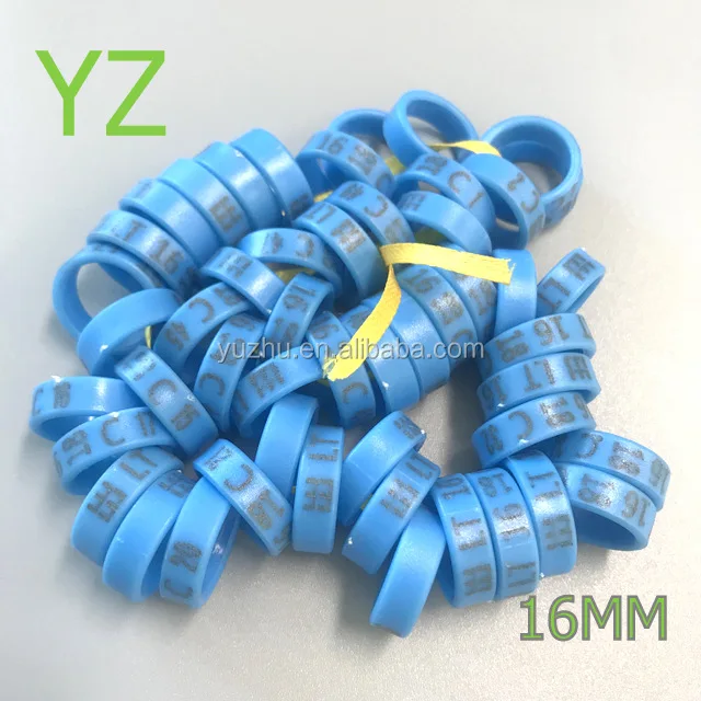 2019 large inner diameter BLUE plastic custom chicken ring pigeon ring