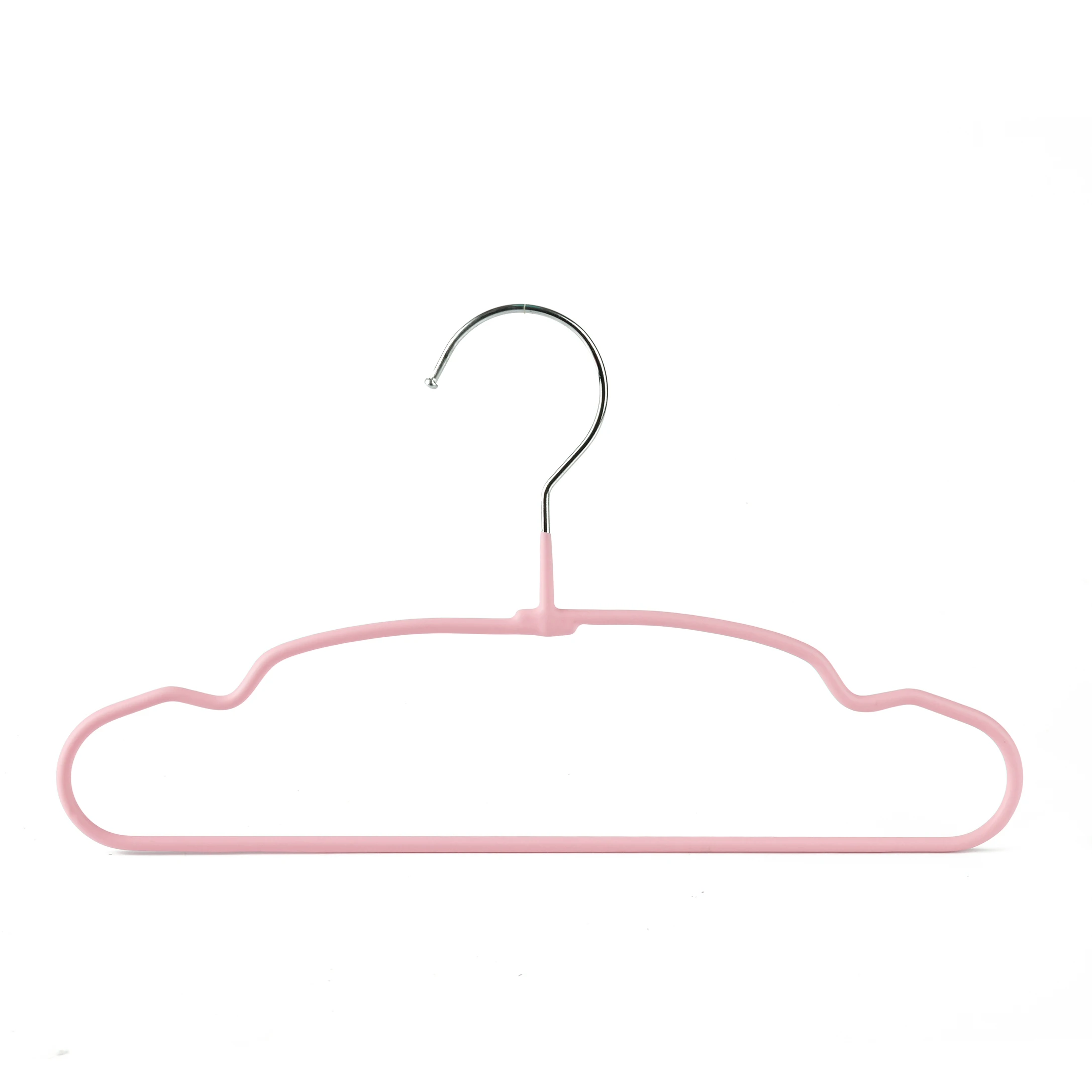 2023 new design matt light cheap plastic baby kids clothes hanger