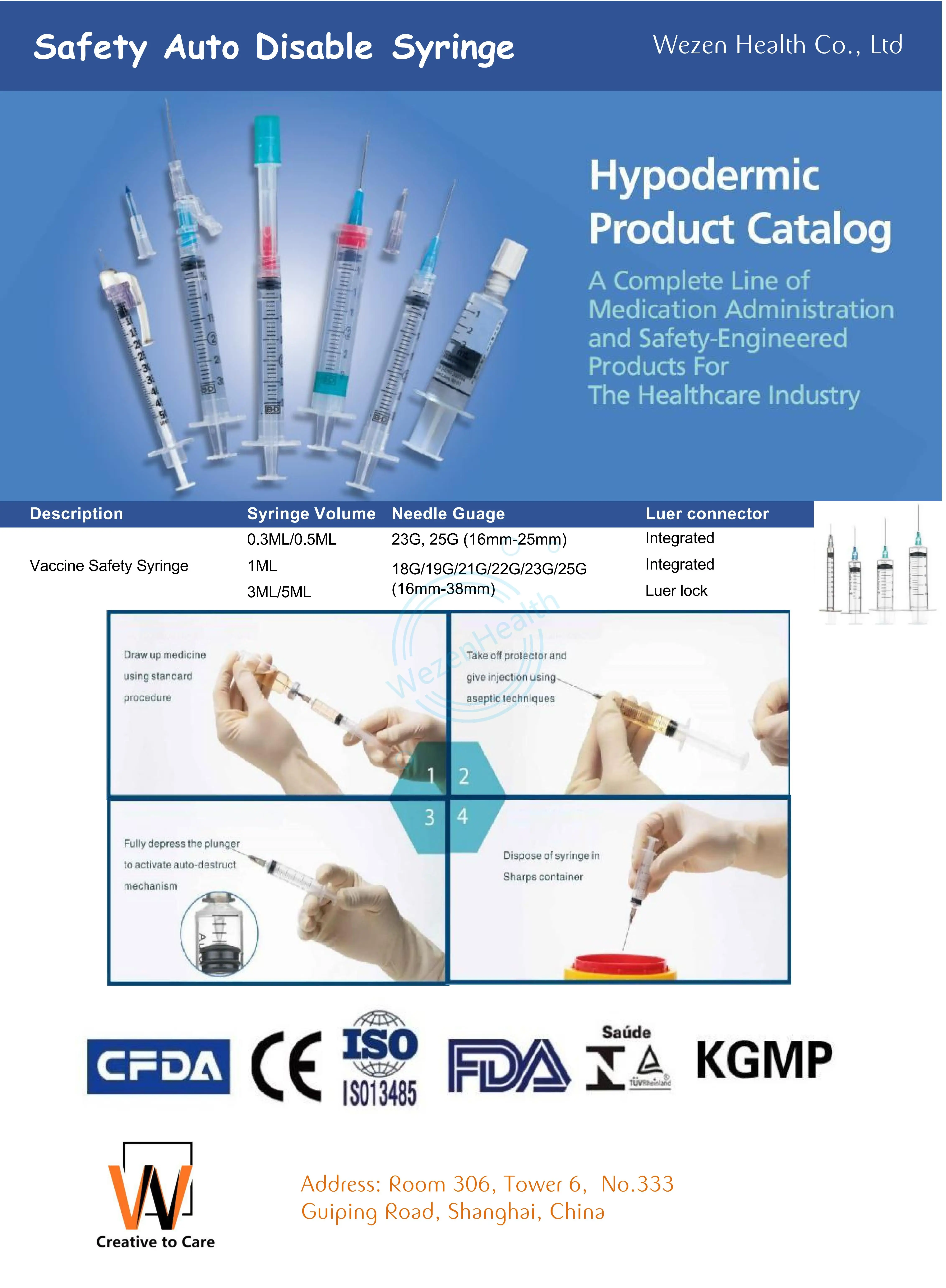 25G 5/8 needle with 1ml syringe disposable.syringe 0.5ml syringe with needle manufacturer
