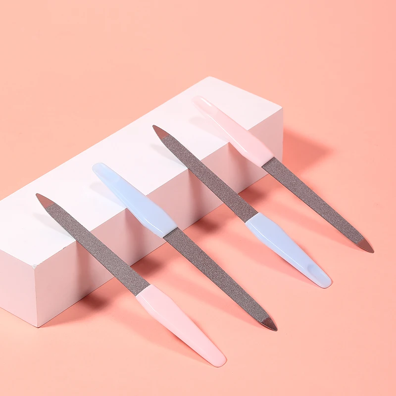 Private Label Cheap Price Durable No-slip Manicure Pedicure Nail Care Tools Stainless Steel Beauty Mini Nail File C0336