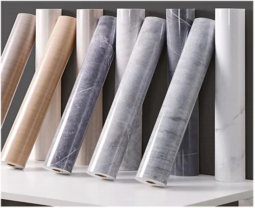 Hot Selling 1.2m*3m Waterproof Decorative Wall Paper Rolls Self-Adhesive Furniture Sticker Vinyl Wood Grain PVC Wallpaper