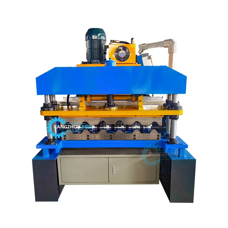 Libya Popular Full Automatic 780 IBR Trapezoidal Metal Roof Sheet Roll Forming Machine