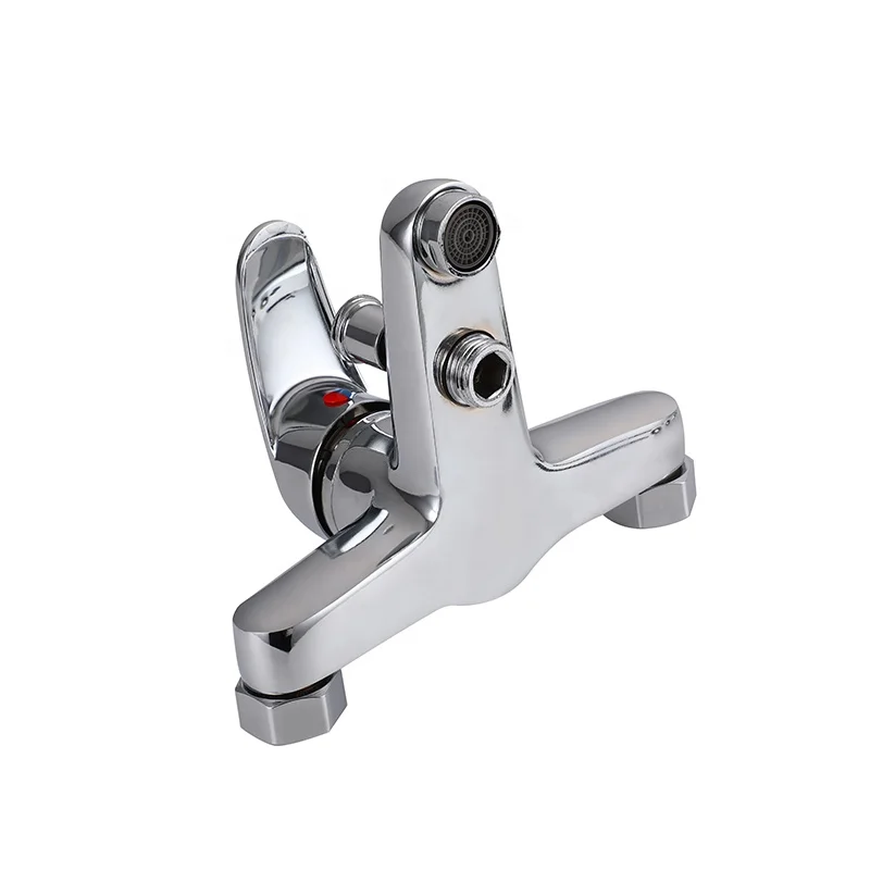 New Sale Hot Cold Wall Mounted Zinc Shower Water Mixer Bathroom Bath Faucet