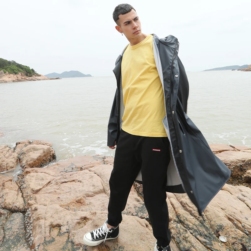 Rainfreem Raincoat PU Fabric  Pure Color Customized  Logo Size  Waterproof Windproof Can Print Logo