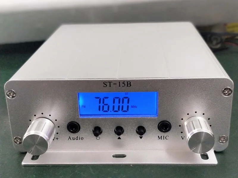  Fm передатчик 15w FM вещания передатчика ST-15B V3 BNC стерео PLL fm радио вещательной станции с 76 МГц-113