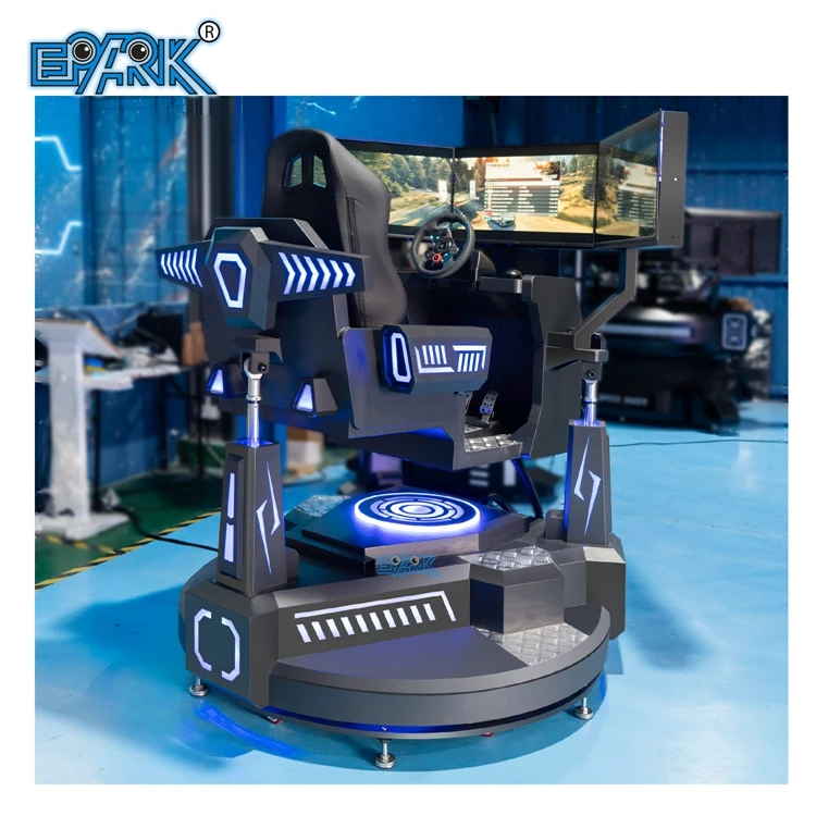 Virtual Reality Racing Motion Car 6 Dof 360 Degree High Speed 3 Screen VR Car For Sale