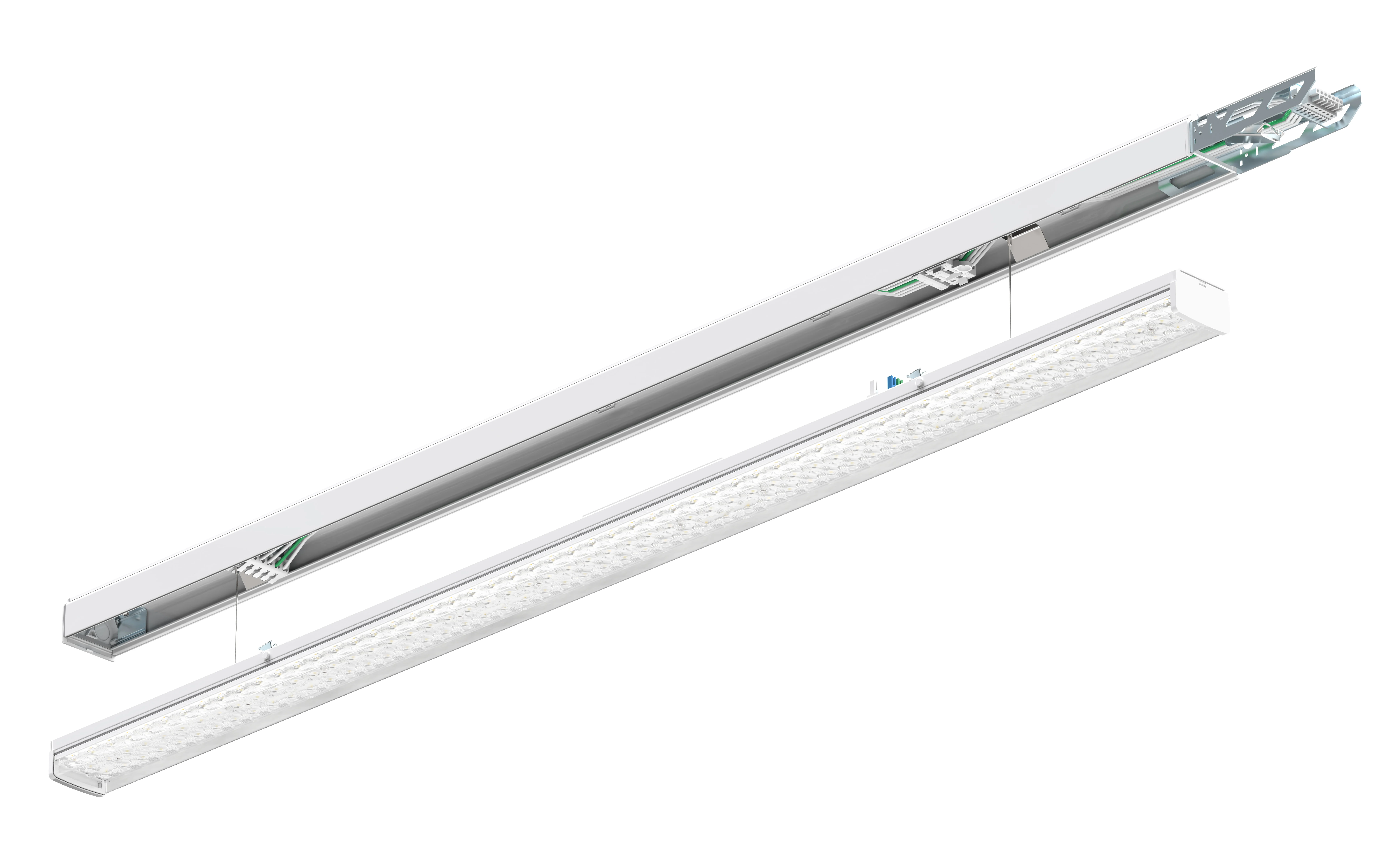 Mounted Pendant Hanging Line Trunking Optional Beam Angle Newest Modular Lighting System Continuous Led Linear Trunking System